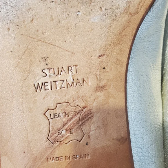 Stuart Weitzman Bolshoi Gold Flats Women's Size 9 - Picture 10 of 13